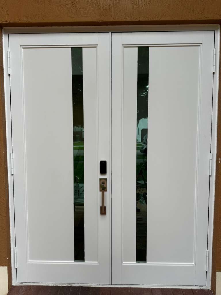 Double door installation