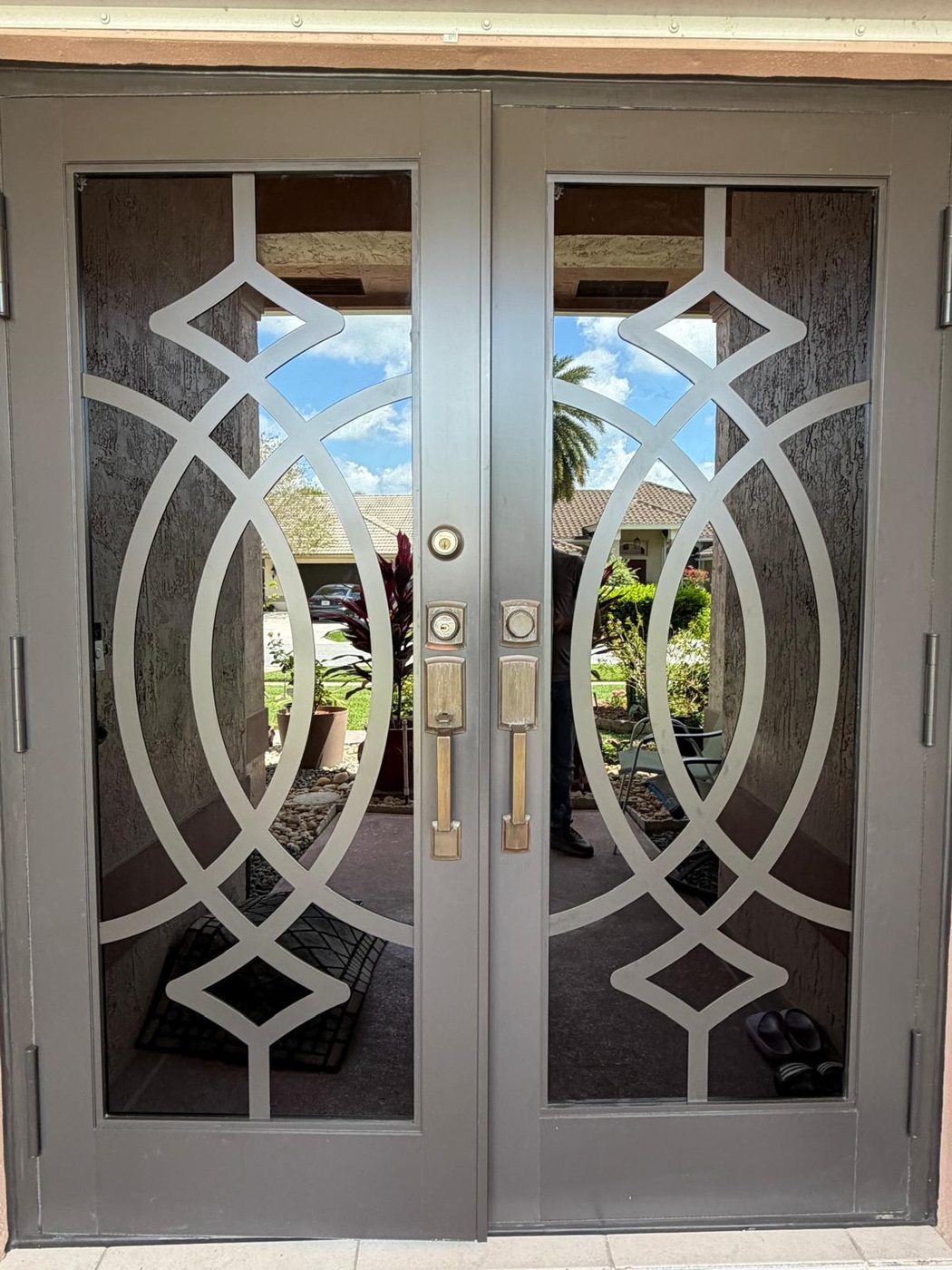 Double door installation