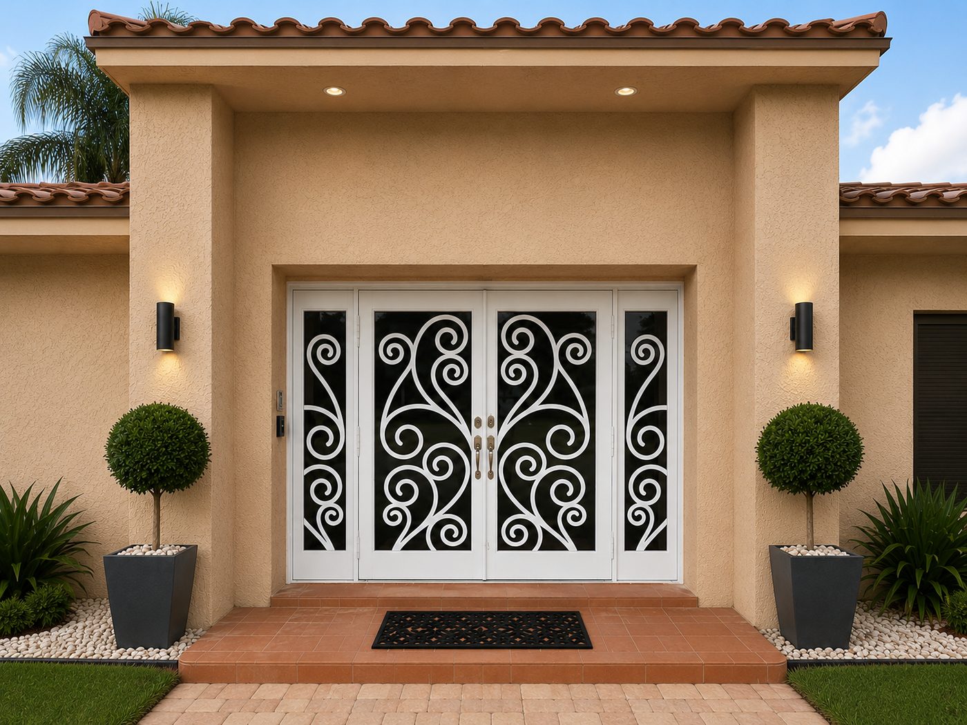 Door with sidelites